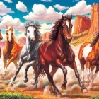 Puzzle - Art puzzle - Vadlovak a völgyben