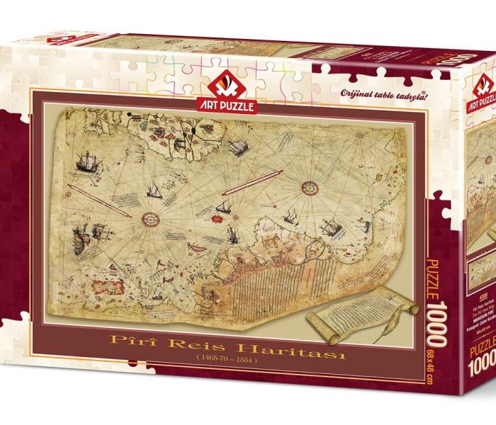 Puzzle - Art puzzle - Pîrî utazásának térképe