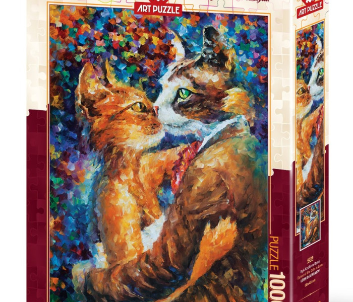 Puzzle - Art puzzle - Szerelmes macskák tánca