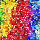 Puzzle - Bluebird - Színes tárgyak