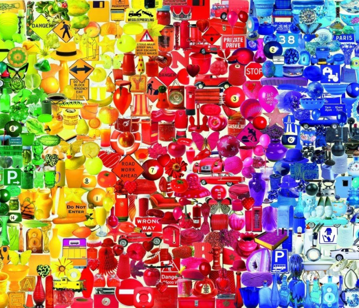 Puzzle - Bluebird - Színes tárgyak