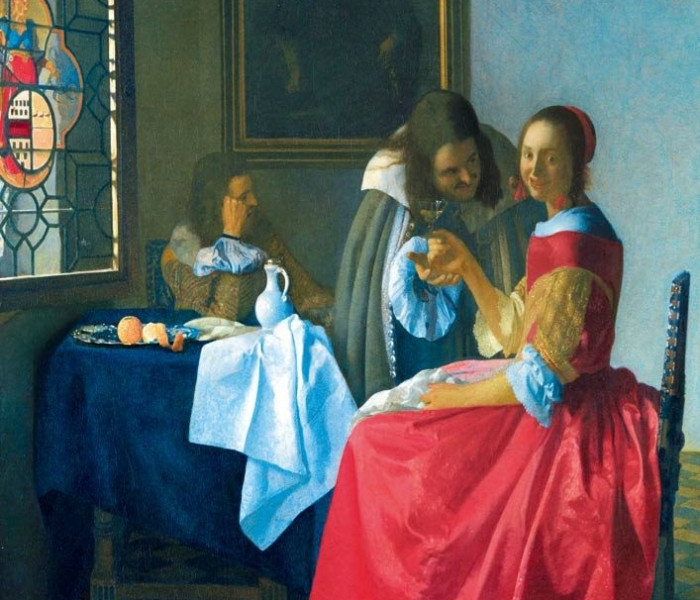 Puzzle - Bluebird - Lány egy pohár borral, 1659