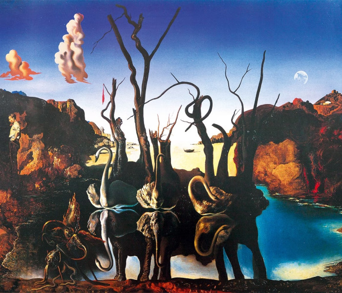 Puzzle - Bluebird - Hattyúk tükröződnek a vízben, mint az elefántok, 1937