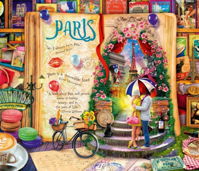 Puzzle - Bluebird - Párizs - Az élet egy nyitott könyv