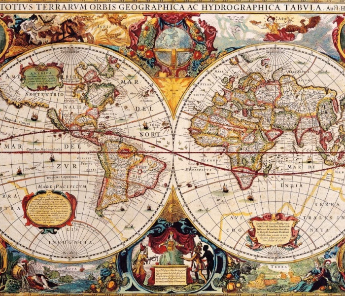 Puzzle - Bluebird - Ókori világtérkép