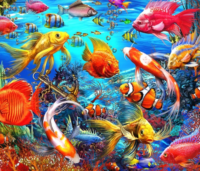 Puzzle - Bluebird - Trópusi halak