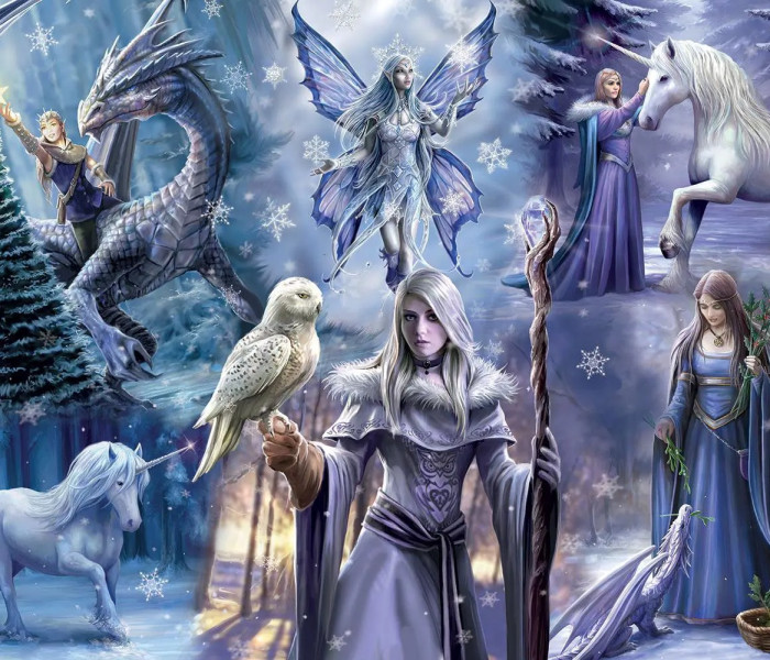 Puzzle - Bluebird - Téli fantázia