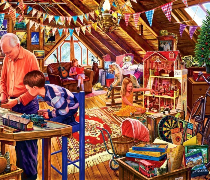 Puzzle - Bluebird - Játék a padláson