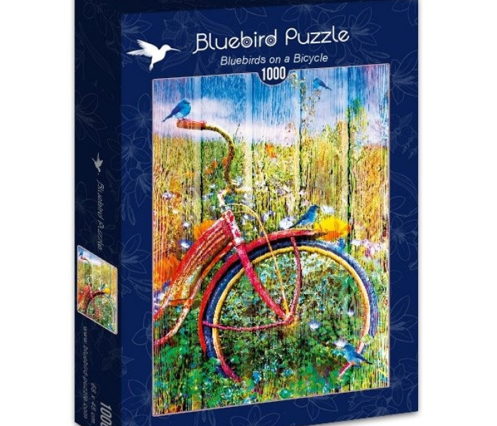 Puzzle - Bluebird - Kékmadarak biciklin