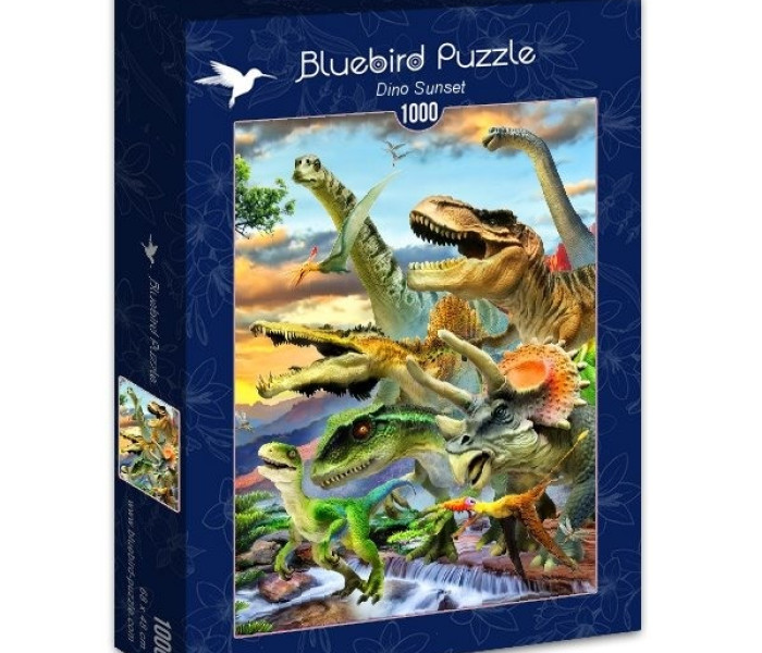 Puzzle - Bluebird - Dinoszauruszok naplementekor