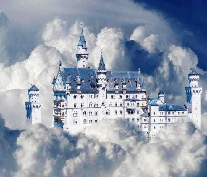 Puzzle - Bluebird - Neuschwanstein kastély a felhőkben