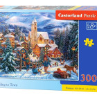 Puzzle - Castorland - Szánkózás a városba