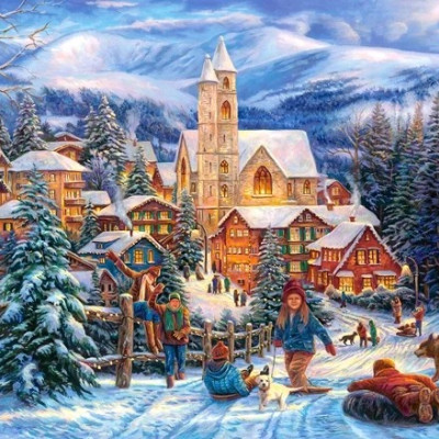 Szánkózás a városba