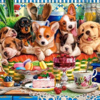 Puzzle - Castorland - Kölykök desszert