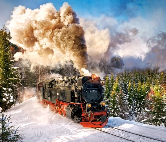 Puzzle - Castorland - Gőzvonat