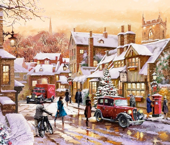 Puzzle - Castorland - Vintage Winterland