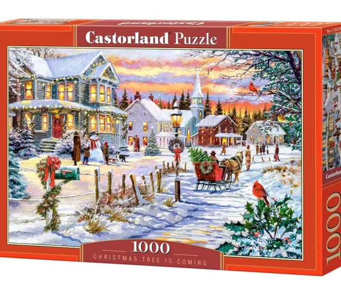 Puzzle - Castorland - Jön a karácsonyfa