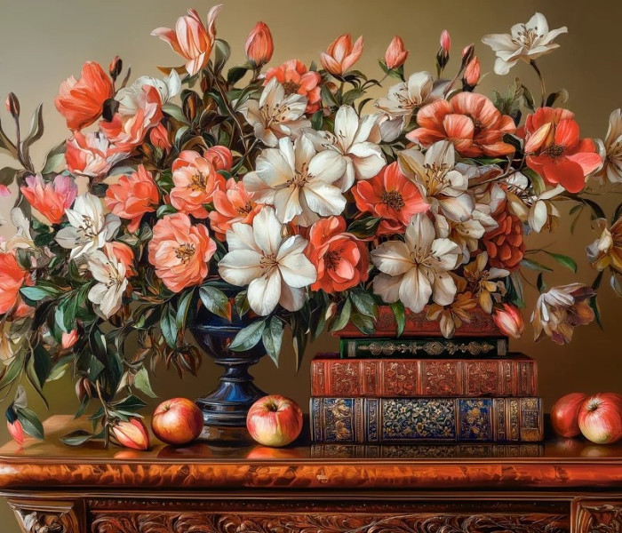 Puzzle - Castorland - Virágos este