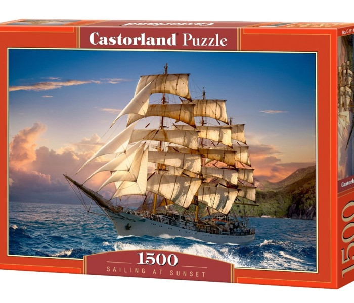 Puzzle - Castorland - Vitorlázás Naplementekor