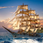 Puzzle - Castorland - Vitorlázás Naplementekor