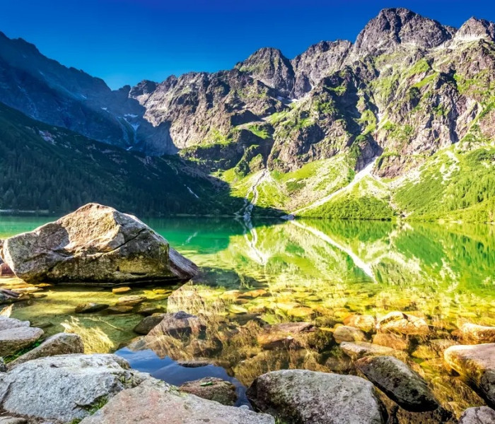 Puzzle - Castorland - Napkelte Morskie Oko-nál, Tátra, Lengyelország