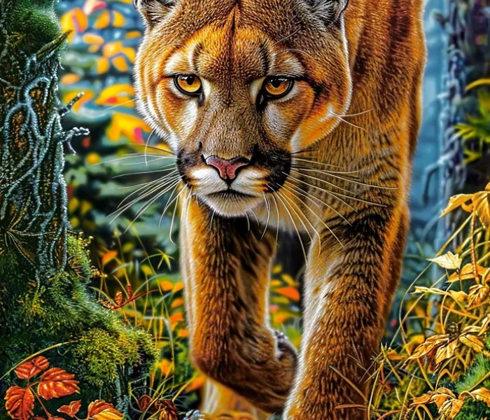 Puzzle - Castorland - Hegyi Oroszlán Az Erdőben