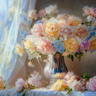 Puzzle - Castorland - Pasztell bazsarózsa