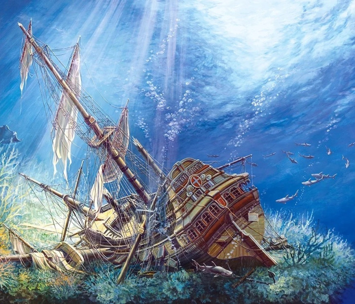 Puzzle - Castorland - Elsüllyedt Galleon