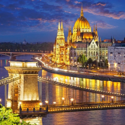 Budapesti kilátás alkonyatkor