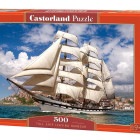 Puzzle - Castorland - Tall Ship elhagyja a kikötőt