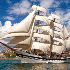 Puzzle - Castorland - Tall Ship elhagyja a kikötőt
