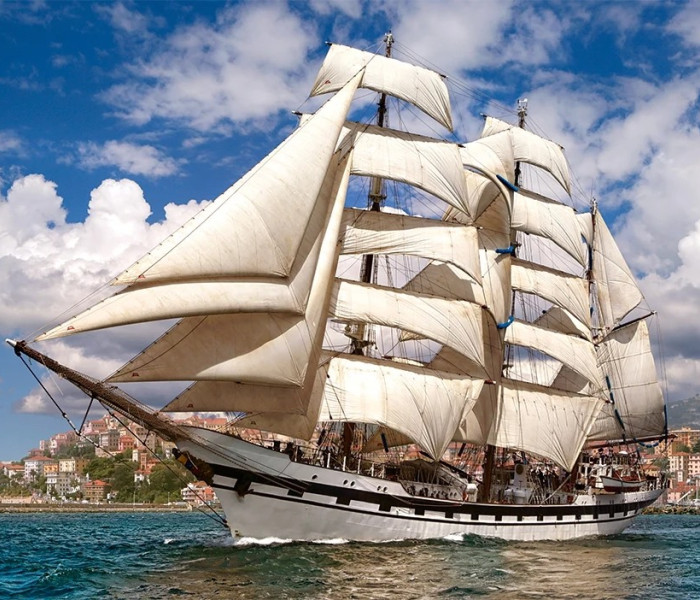 Puzzle - Castorland - Tall Ship elhagyja a kikötőt