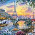 Puzzle - Castorland - Teaidő Párizsban