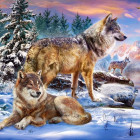 Puzzle - Castorland - Wolfish Wonderland