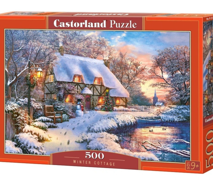 Puzzle - Castorland - Téli házikó
