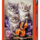 Puzzle - Castorland - Zenés cicák