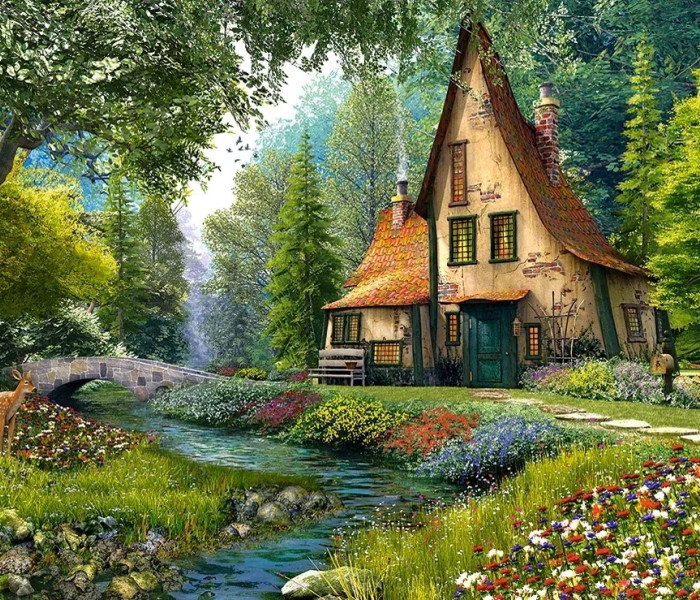 Puzzle - Castorland - Toadstool Cottage