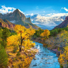 Puzzle - Castorland - Ősz a Zion Nemzeti Parkban, az Egyesült Államokban