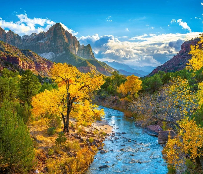 Puzzle - Castorland - Ősz a Zion Nemzeti Parkban, az Egyesült Államokban