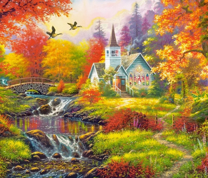 Puzzle - Castorland - Őszi hangulatok