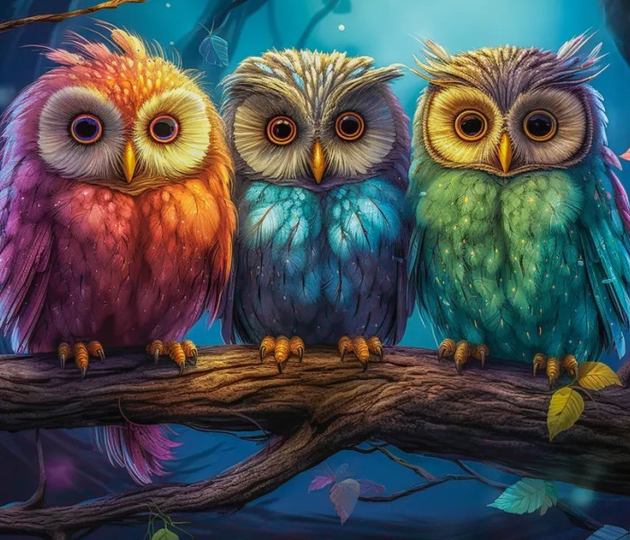 Puzzle - Castorland - Három kis bagoly