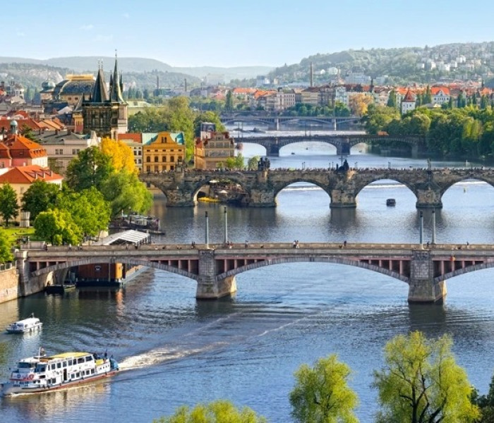 Puzzle - Castorland - Moldva hidak Prágában