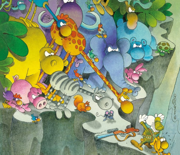 Puzzle - Clementoni - Guillermo Mordillo: Megadás