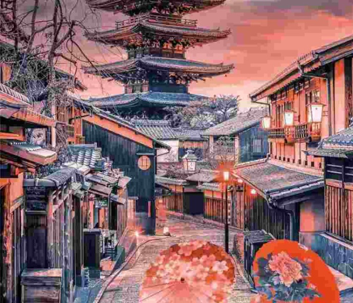 Puzzle - Clementoni - Este Kiotóban