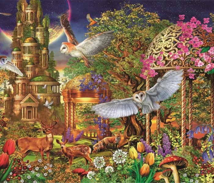 Puzzle - Clementoni - Erdő Fantázia Kert