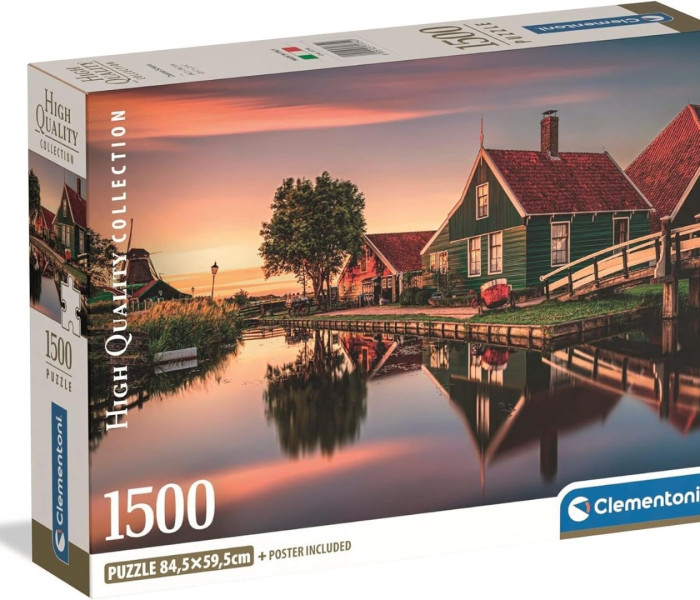 Puzzle - Clementoni - Zaanse Schans falu