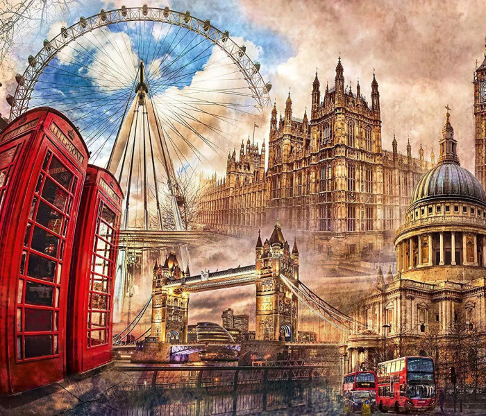 Puzzle - Clementoni - Vintage London