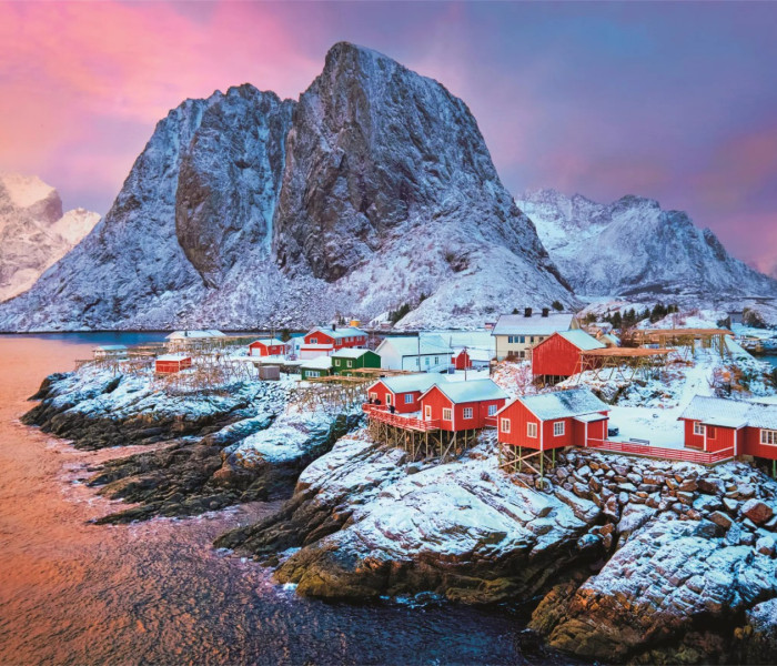 Puzzle - Clementoni - Hamnøy falu, Norvégia