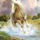 Puzzle - Cobble Hill - Ló fut át ​​a folyón