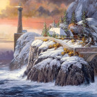 Puzzle - Cobble Hill - Világítótorony télen